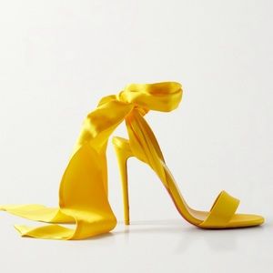 New in Box Christian Louboutin Sandale Du Desert 100 in Sol, Size 38